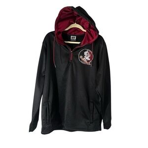 Black and Maroon Florida Seminoles 1/4 zip
